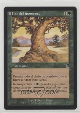 2001 Magic: The Gathering - Odyssey - [Base] - Spanish #251 - Moment's Peace