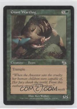 2002 Magic: The Gathering - Judgment - [Base] #118 - Giant Warthog