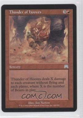 2002 Magic: The Gathering - Onslaught - [Base] #242 - Thunder of Hooves