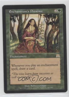 2002 Magic: The Gathering - Onslaught - [Base] #261 - Enchantress's Presence [EX to NM]