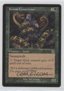 2002 Magic: The Gathering - Torment - [Base] #129 - Krosan Constrictor