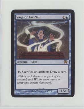 2003 Magic: The Gathering - 8th Edition - Oversize Box Topper #97 - Sage of Lat-Nam