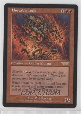 2003 Magic: The Gathering - Legions - [Base] #115 - Unstable Hulk