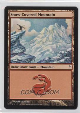 2006 Magic: The Gathering - Coldsnap - [Base] #154 - Snow-Covered Mountain