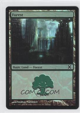 2007 Magic: The Gathering - 10th Edition - [Base] - Foil #383 - Forest