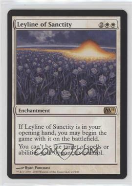 2010 Magic: The Gathering - 2011 Core Set - [Base] #21 - Leyline of Sanctity