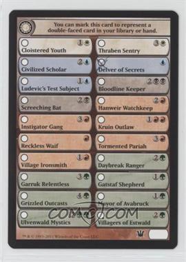 2011 Magic: The Gathering - Innistrad - [Base] #_DOFA - Token - Double Faced