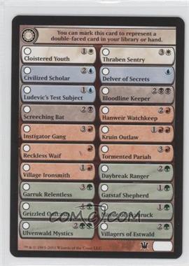 2011 Magic: The Gathering - Innistrad - [Base] #_DOFA - Token - Double Faced