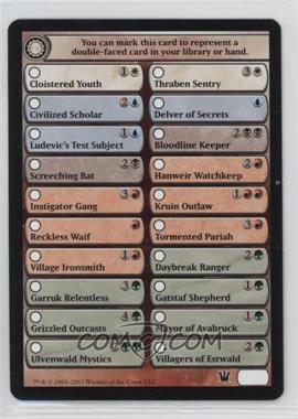 2011 Magic: The Gathering - Innistrad - [Base] #_DOFA - Token - Double Faced