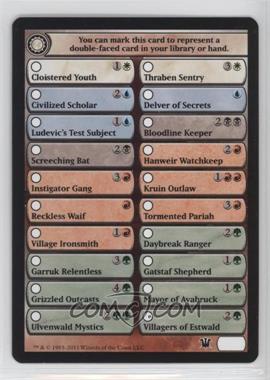 2011 Magic: The Gathering - Innistrad - [Base] #_DOFA - Token - Double Faced