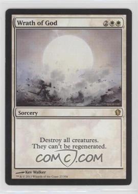 2013 Magic: The Gathering - Commander Format - 2013 Edition #27 - Wrath of God [EX to NM]