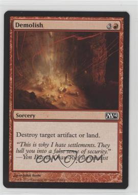 2013 Magic: The Gathering - Core Set: 2014 - Booster Pack [Base] #136 - Demolish