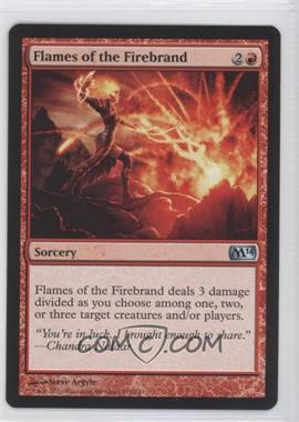 2013 Magic: The Gathering - Core Set: 2014 - Booster Pack [Base] #139 - Flames of the Firebrand