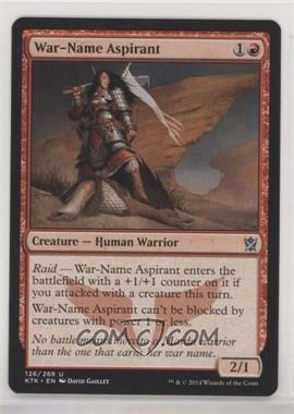 2014 Magic: The Gathering - Khans of Tarkir - Booster Pack [Base] #126 - War-Name Aspirant