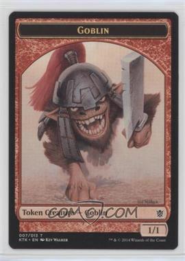 2014 Magic: The Gathering - Khans of Tarkir - Booster Pack [Base] #T007 - Token - Goblin [EX to NM]
