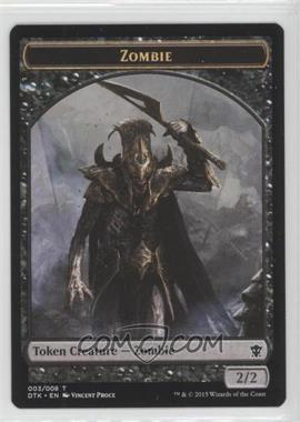 2015 Magic: The Gathering - Dragons of Tarkir - Booster Pack [Base] #T003 - Token - Zombie