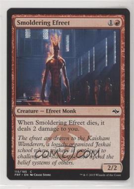 2015 Magic: The Gathering - Fate Reforged - Booster Pack [Base] #115 - Smoldering Efreet