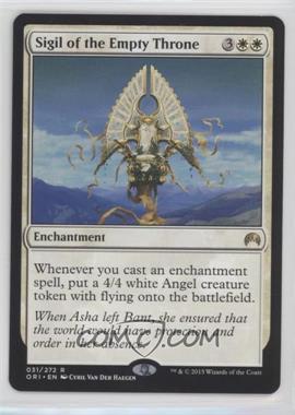 2015 Magic: The Gathering - Origins - Booster Pack [Base] #031 - Sigil of the Empty Throne