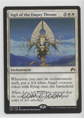 2015 Magic: The Gathering - Origins - Booster Pack [Base] #031 - Sigil of the Empty Throne