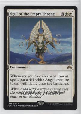 2015 Magic: The Gathering - Origins - Booster Pack [Base] #031 - Sigil of the Empty Throne