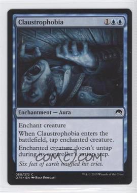2015 Magic: The Gathering - Origins - Booster Pack [Base] #050 - Claustrophobia