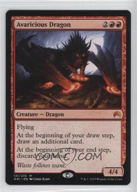 2015 Magic: The Gathering - Origins - Booster Pack [Base] #131 - Avaricious Dragon