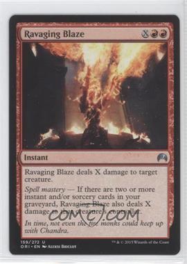 2015 Magic: The Gathering - Origins - Booster Pack [Base] #159 - Ravaging Blaze
