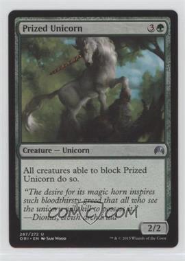 2015 Magic: The Gathering - Origins - Booster Pack [Base] #287 - Prized Unicorn