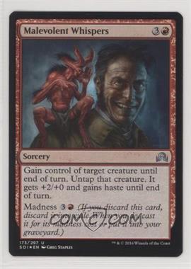 2016 Magic: The Gathering - Shadows over Innistrad - Booster Pack [Base] - Foil #173 - Malevolent Whispers