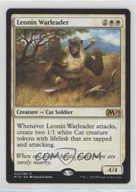 2018 Magic: The Gathering - Core Set: 2019 - Base Set #023 - Leonin Warleader