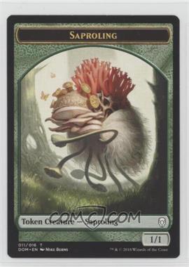 2018 Magic: The Gathering - Dominaria - Base Set - English #T011 - Token - Saproling