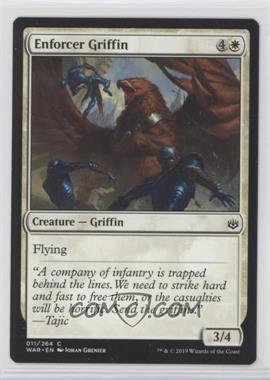 2019 Magic: The Gathering - War of the Spark - Base Set - English #011 - Enforcer Griffin