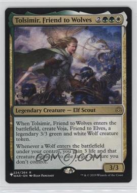 2020-Current Magic: The Gathering - The List - Mystery Booster [Base] #224 - Tolsimir, Friend to Wolves (War of the Spark)
