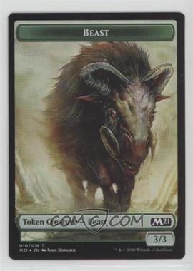 2020 Magic: The Gathering - Core Set: 2021 - [Base] - Foil #T010/014 - Beast Token / Construct Token