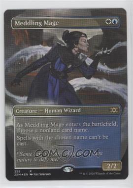 2020 Magic: The Gathering - Double Masters - [Base] - English Foil #355 - Meddling Mage (Borderless)