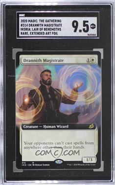 2020 Magic: The Gathering - Ikoria: Lair of Behemoths - [Base] - Foil #314 - Extended Art - Drannith Magistrate [SGC 9.5 Mint+]