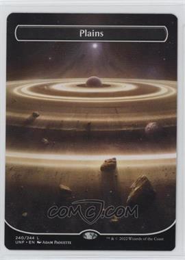 2022 Magic: The Gathering - Unfinity - [Base] - Foil #240 - Plains (Borderless)