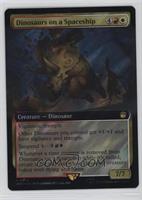Extended Art - Surge Foil - Dinosaurs on a Spaceship