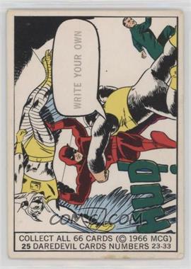 1966 Donruss Marvel Super Heroes - [Base] #25 - Daredevil [Good to VG‑EX]