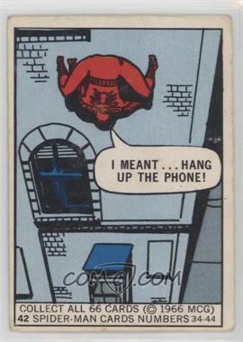 1966 Donruss Marvel Super Heroes - [Base] #42 - Spider-Man [Good to VG‑EX]