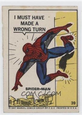 1967 Philadelphia Marvel Stickers - [Base] #39 - Spider-Man