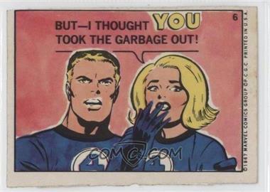 1967 Philadelphia Marvel Stickers - [Base] #6 - Reed Richards, Sue Storm