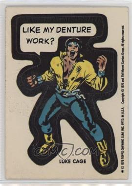 1976 Topps Marvel Comic Book Heroes - [Base] #_LUCA.1 - Luke Cage (Like My Denture Work?)