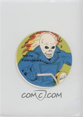 1983 Marvel Super Hero Choco Milk Disc Venezuelan - [Base] #3 - Moto Fantasma