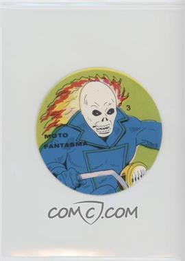 1983 Marvel Super Hero Choco Milk Disc Venezuelan - [Base] #3 - Moto Fantasma