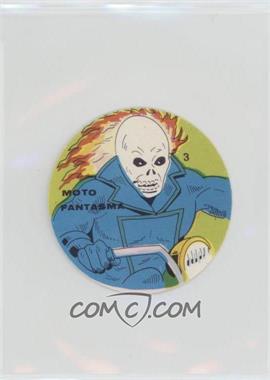 1983 Marvel Super Hero Choco Milk Disc Venezuelan - [Base] #3 - Moto Fantasma