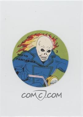 1983 Marvel Super Hero Choco Milk Disc Venezuelan - [Base] #3 - Moto Fantasma