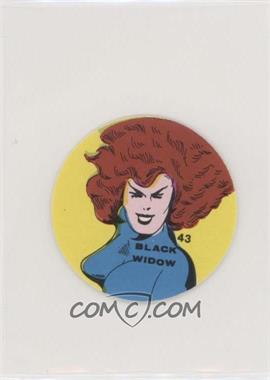 1983 Marvel Super Hero Choco Milk Disc Venezuelan - [Base] #43 - Black Widow