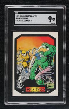 1987 Comic Images Colossal Conflicts Series 2 - [Base] #86 - Wolverine [SGC 9 MINT]