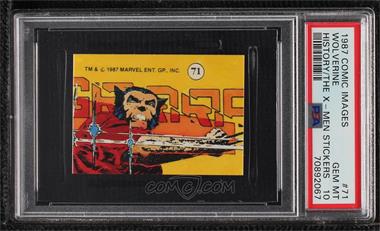 1987 Comic Images Marvel Universe - Stickers II: History of the X-Men #71 - Wolverine [PSA 10 GEM MT]